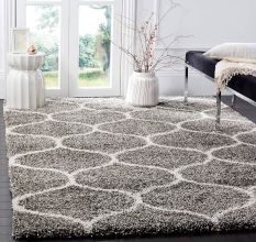 Classic Grey Shaggy Hall Rug